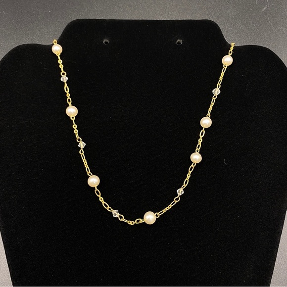 PHD Pearl & Gold Chain Choker Necklace - Picture 4 of 8